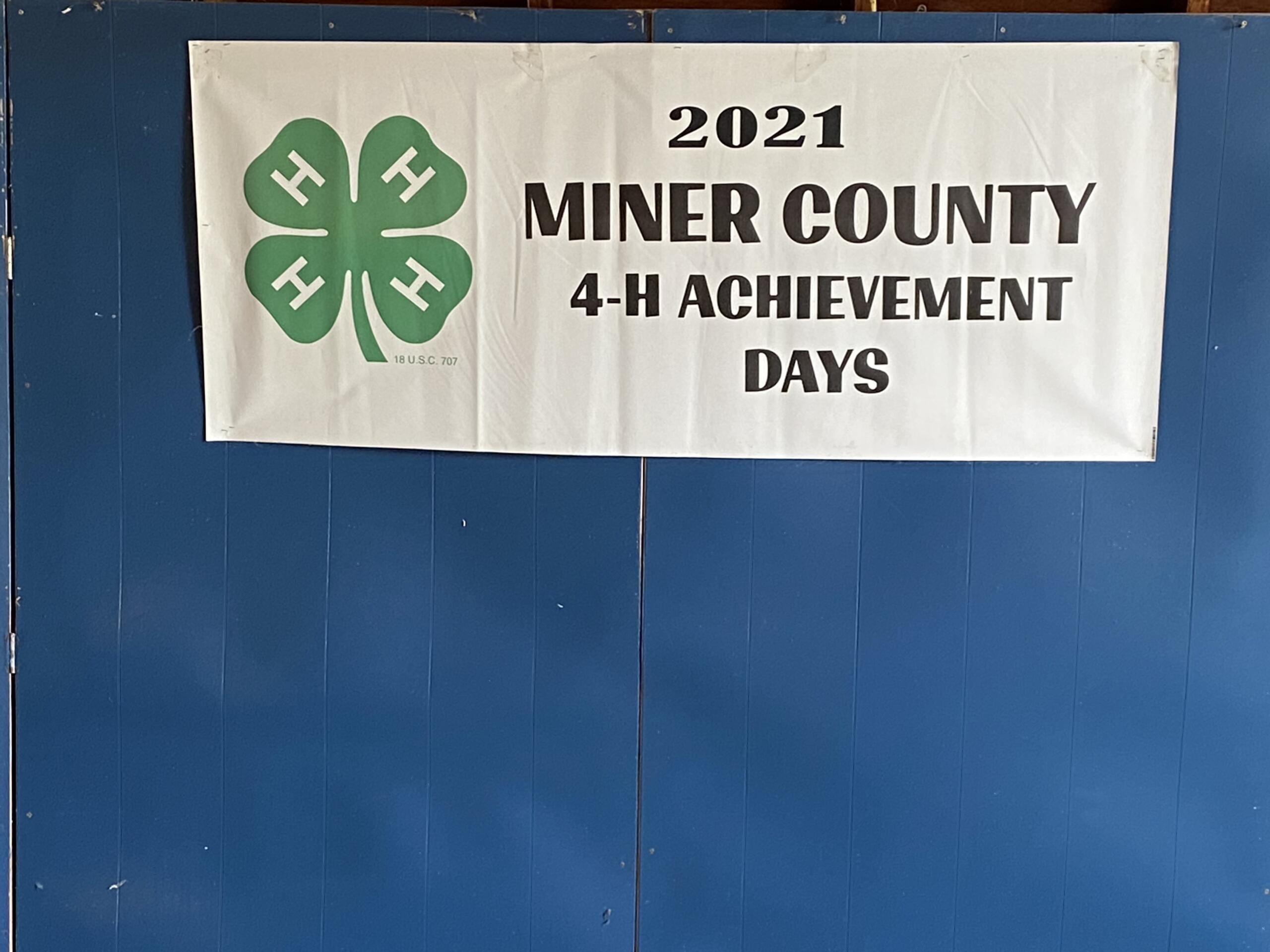 Miner County 4-H Achievement Days