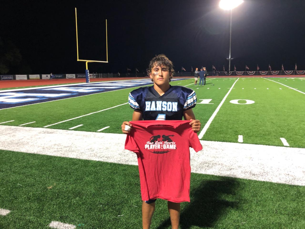 Sun Gold Sports Player of the Week Jackson Jarding of Hanson