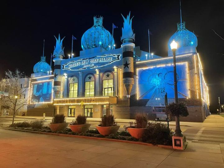 Corn Palace mural installation Mitchell South Dakota Corn Palace mural season corn deadline Corn Palace 2026 theme 250 Years of America mural Jeff Hanson Corn Palace corn cob mural process seasonal contractor needed Corn Palace third-party mural contractor South Dakota public art installation