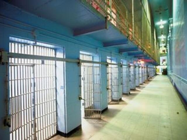Prison floor with cells