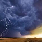 Thunderstorm over the plains
