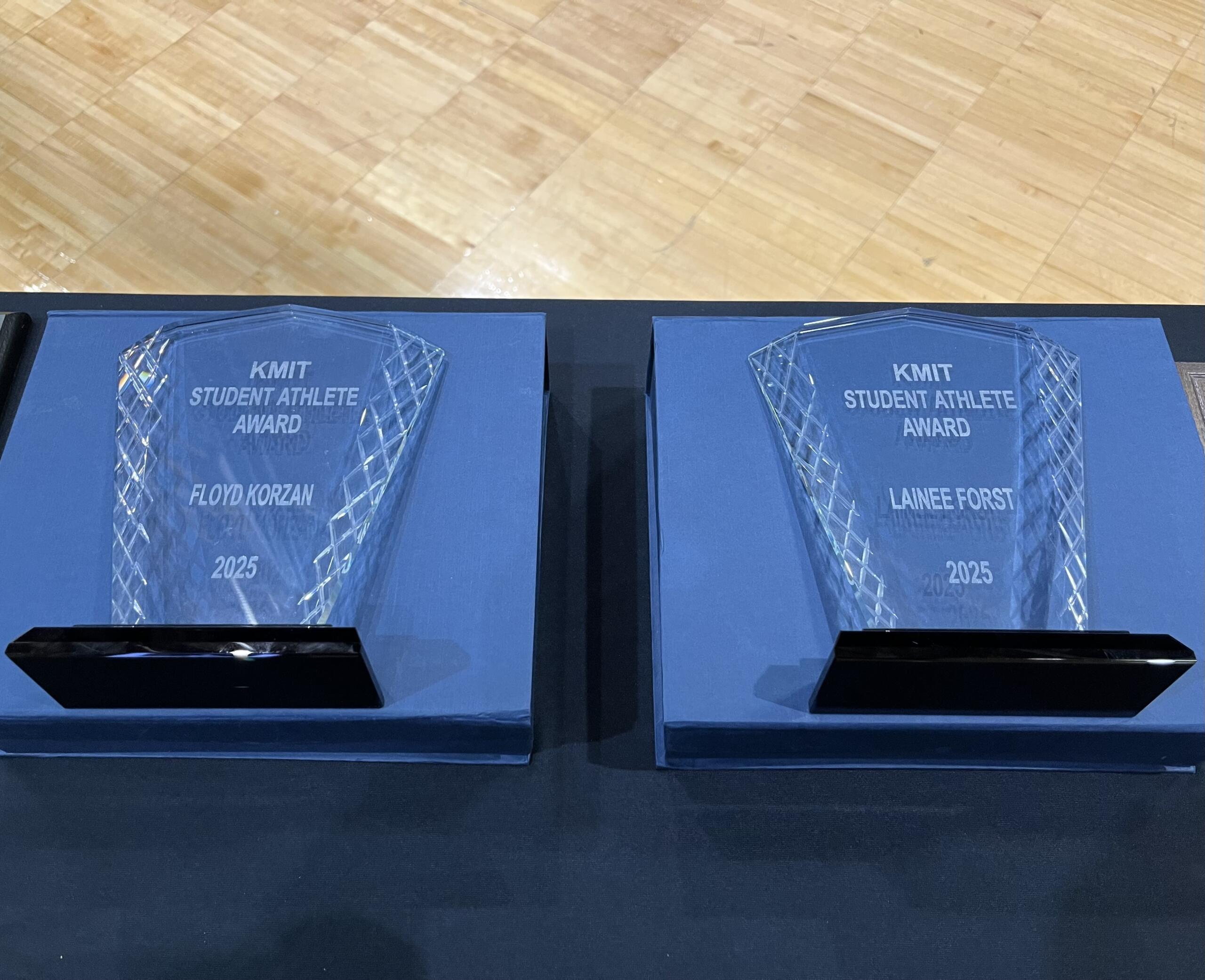 Mitchell Media Group Awards Lainee Forst & Floyd Korzan the KMIT Student-Athlete Award Recipients for 2025 Mitchell Media Group Awards Lainee Forst & Floyd Korzan the KMIT Student-Athlete Award Recipients for 2025