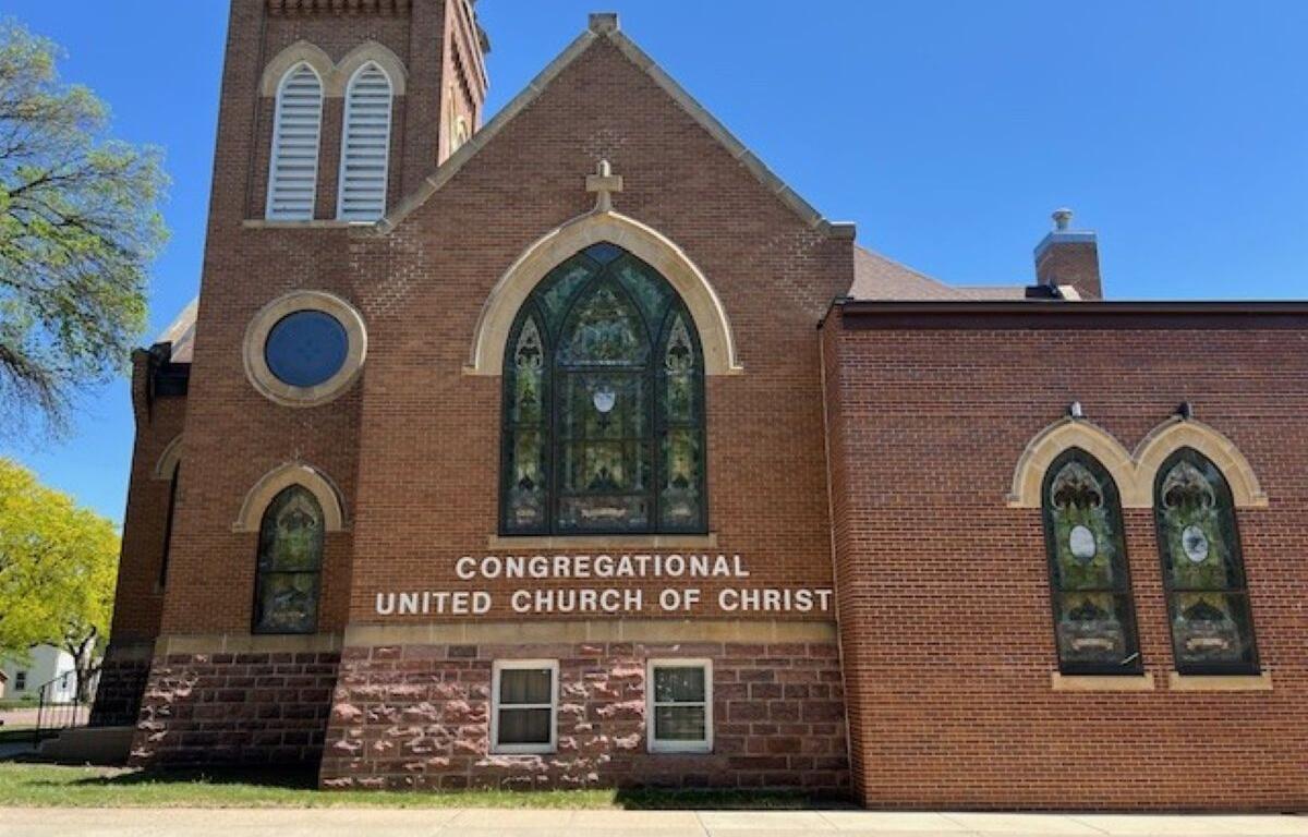 Mitchell Congregational United Church of Christ church vandalism in South Dakota hate crime church graffiti repeated vandalism incidents graduation weekend vandalism community resilience after hate church responds to hate with forgiveness church inclusivity and faith religious property targeted anti-hate message from church UCC congregation in Mitchell faith-based response to hate local crime investigation South Dakota community news