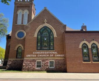 Mitchell Congregational United Church of Christ church vandalism in South Dakota hate crime church graffiti repeated vandalism incidents graduation weekend vandalism community resilience after hate church responds to hate with forgiveness church inclusivity and faith religious property targeted anti-hate message from church UCC congregation in Mitchell faith-based response to hate local crime investigation South Dakota community news