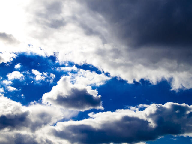 Work Week Weather, cloud in a blue sky