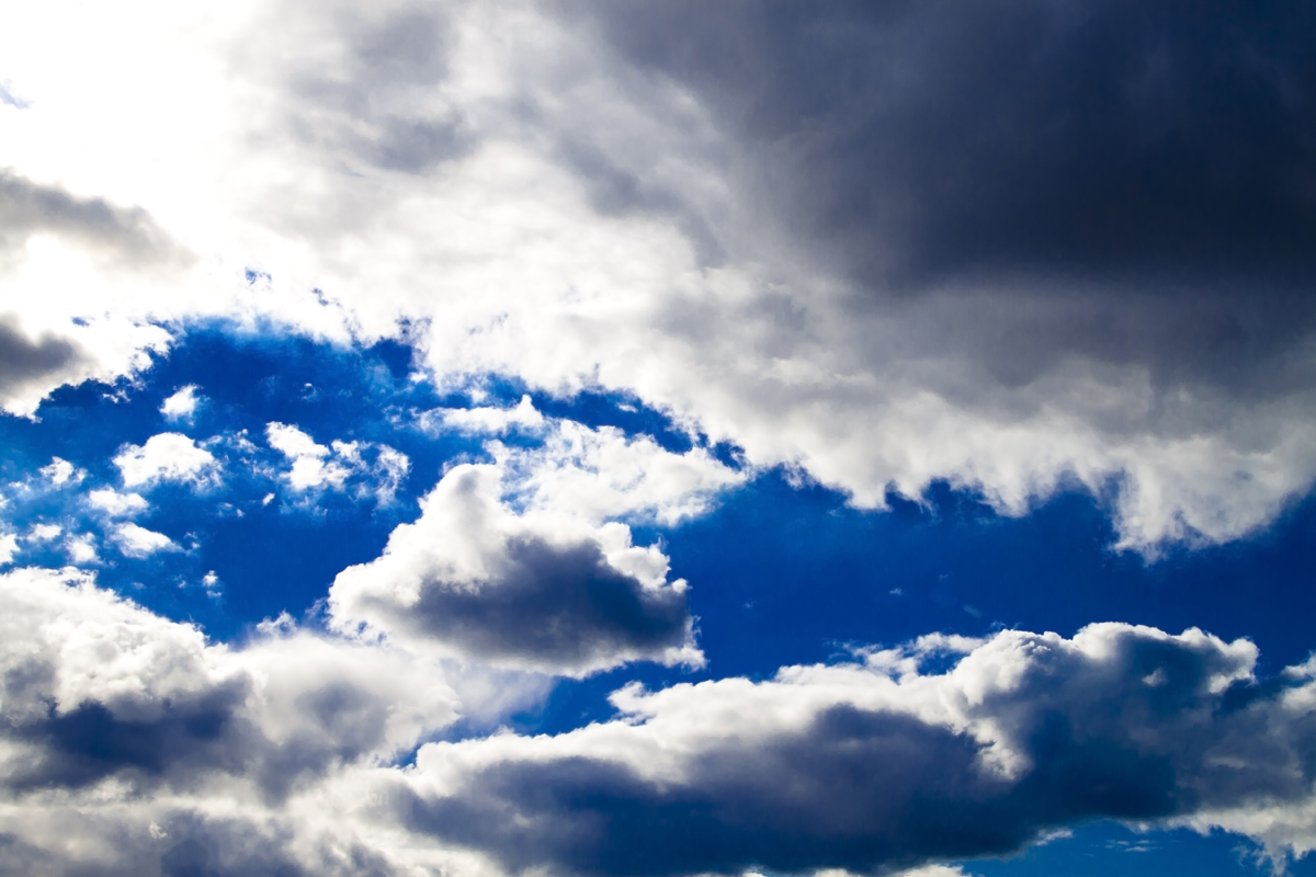 Work Week Weather, cloud in a blue sky