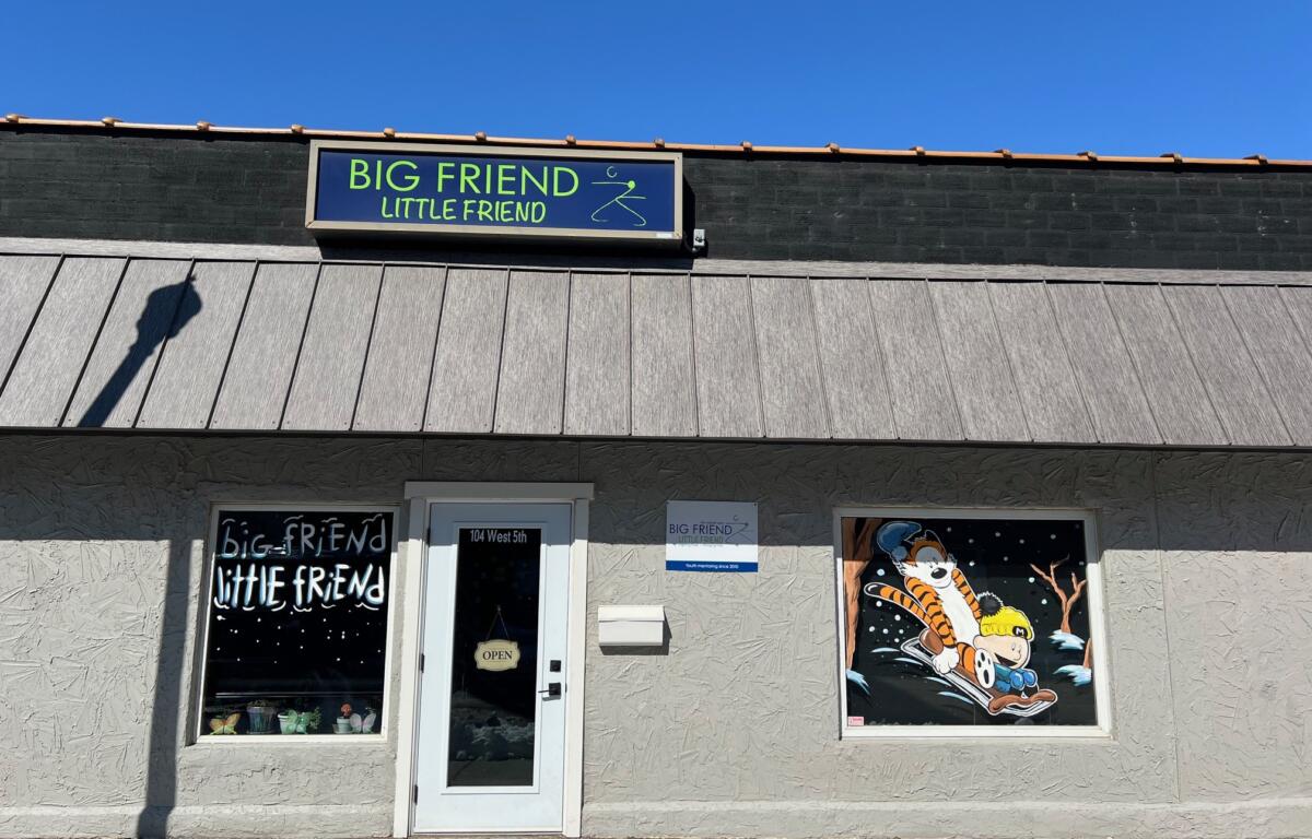 Big Friend Little Friend outside of building