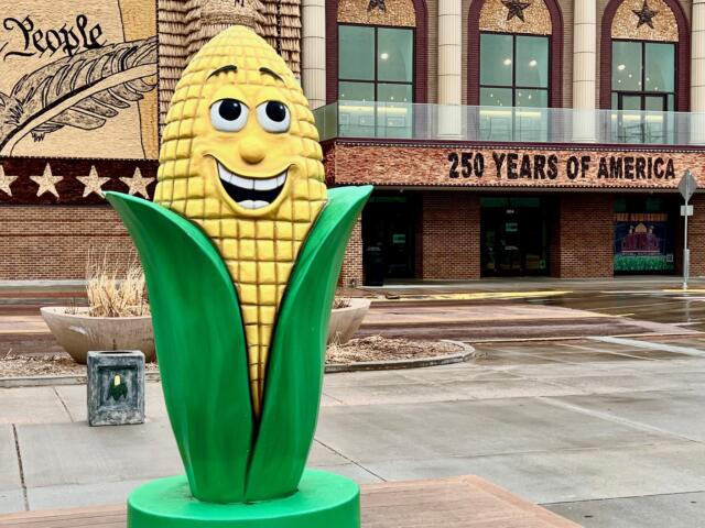 The Chamber Courtyard in downtown Mitchell, located across from the Corn Palace, will host student-run storefront businesses during the summer tourism season as part of the Mitchell Student Business Competition.