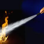 fire being extinguished