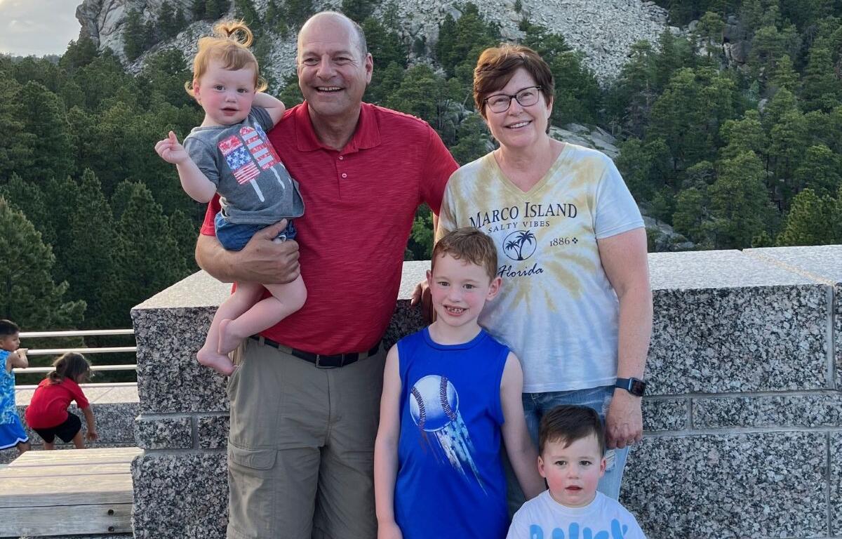 Ken Schlimgen and his family