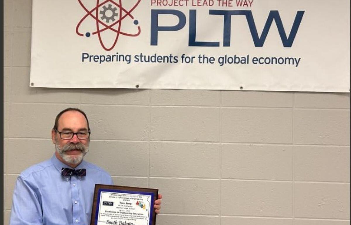 Tom Berg, MHS PLTW Instructor, for Excellence in Engineering Education