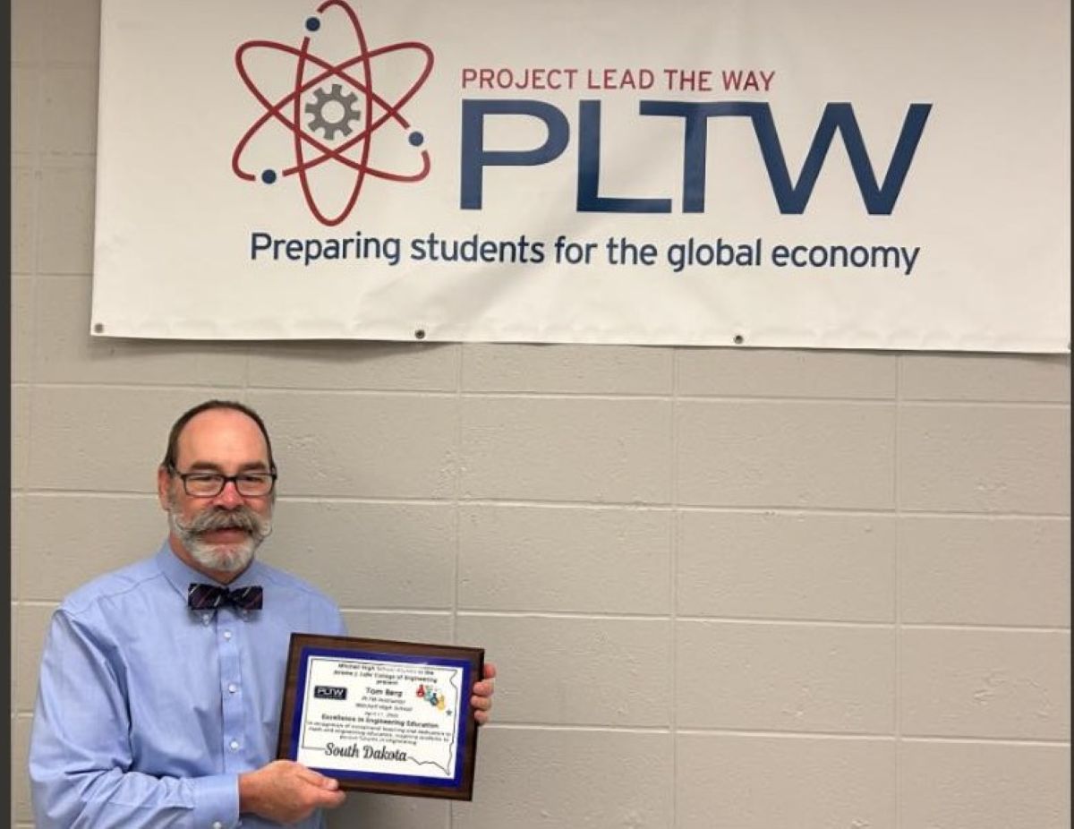 Tom Berg, MHS PLTW Instructor, for Excellence in Engineering Education
