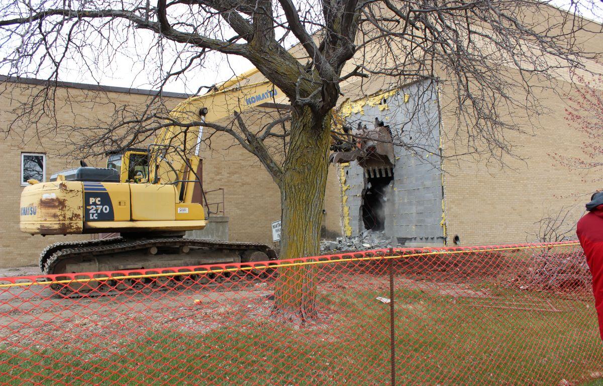 Bricks are available from the old Mitchell High School