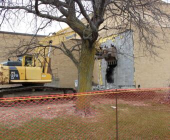 Bricks are available from the old Mitchell High School
