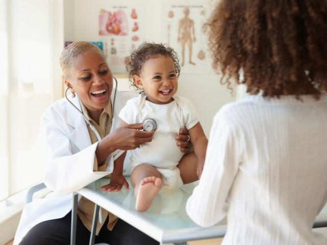 Mom, Baby, and Doctor