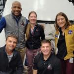 Katrina Willougby with the Artemis II Crew