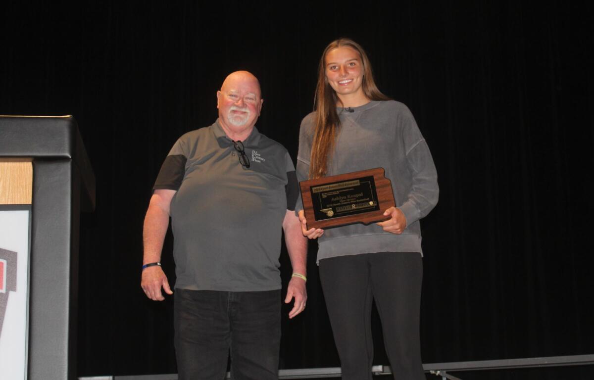 Young lady from Wagner high school, Ashlyn Koupal, receives Miss Basketball award for 2026