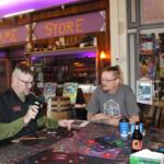 KMIT's Mike Kelly hosting a live broadcast at the Guild on Saturday