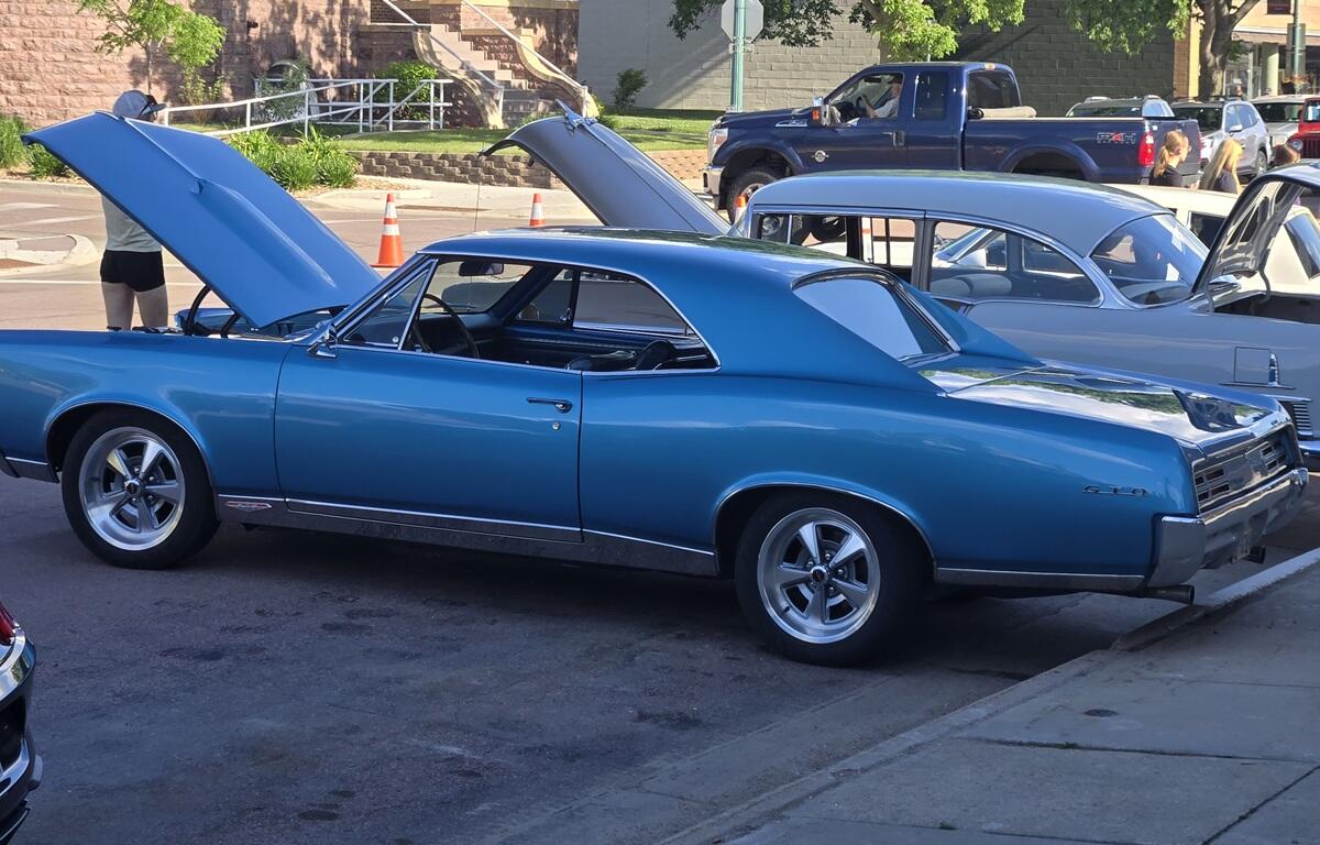 Classic Pontiac GTO on display