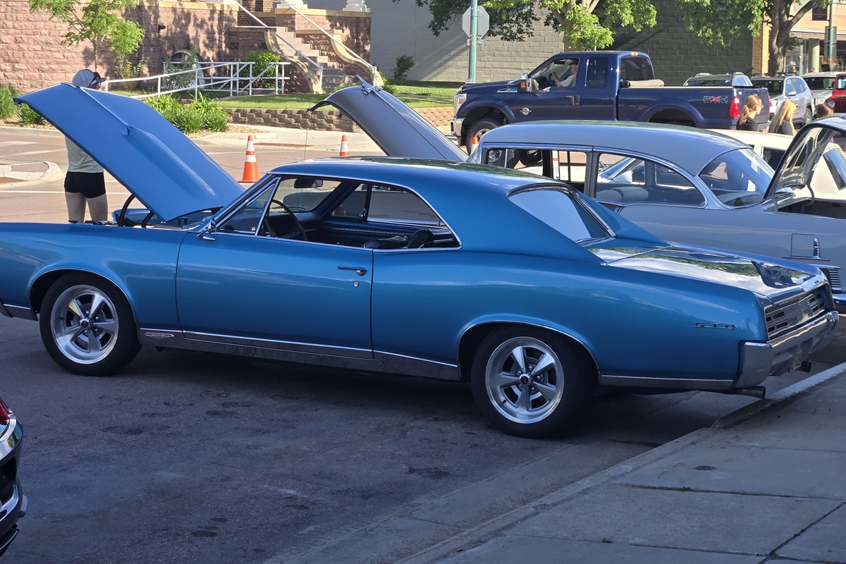 Classic Pontiac GTO on display