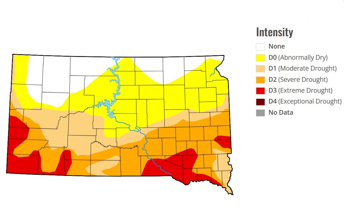 U.S. Drought Monitor map for the week of June 11, 2026.