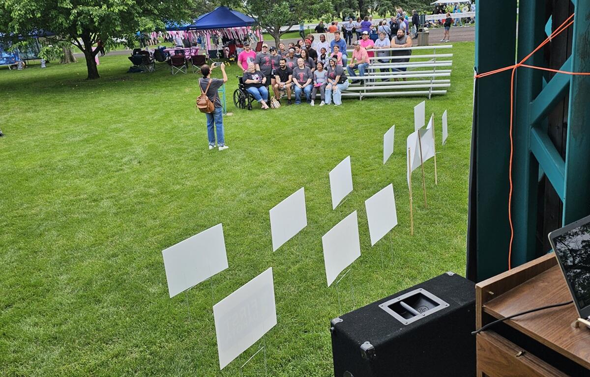 Crowd at previous Heart and Sole Cancer Walk