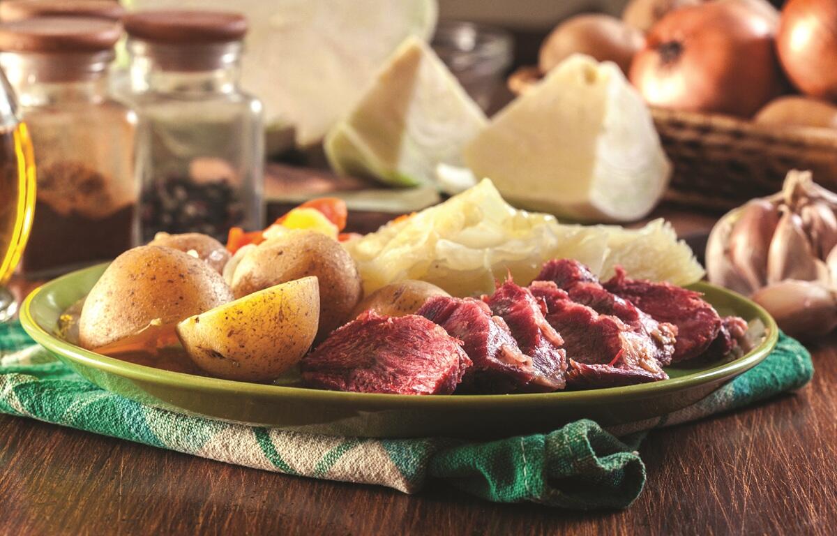 Hearty meal with meat and potatoes