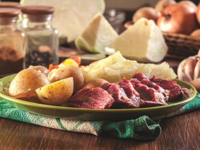 Hearty meal with meat and potatoes