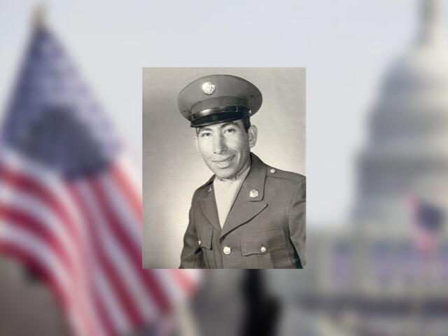 PFC Alvin Spider in Army dress uniform