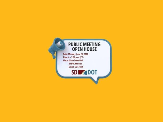 Details on SDDOT Ethan open house on Monday, June 29