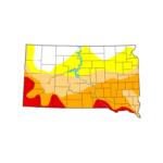 The South Dakota map for this week from the U.S. Drought Monitor.