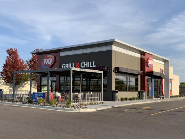 Wide shot of DQ restaurant