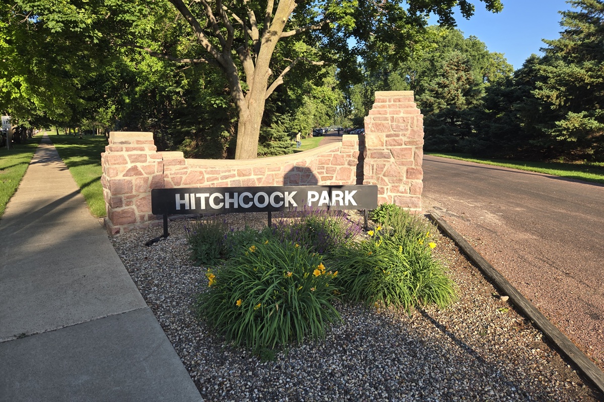 The entrance to Mitchell's Hitchcock Park.