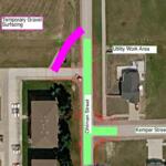 Intersection closed due to water main replacement in Mitchell starting July 7, 2026.