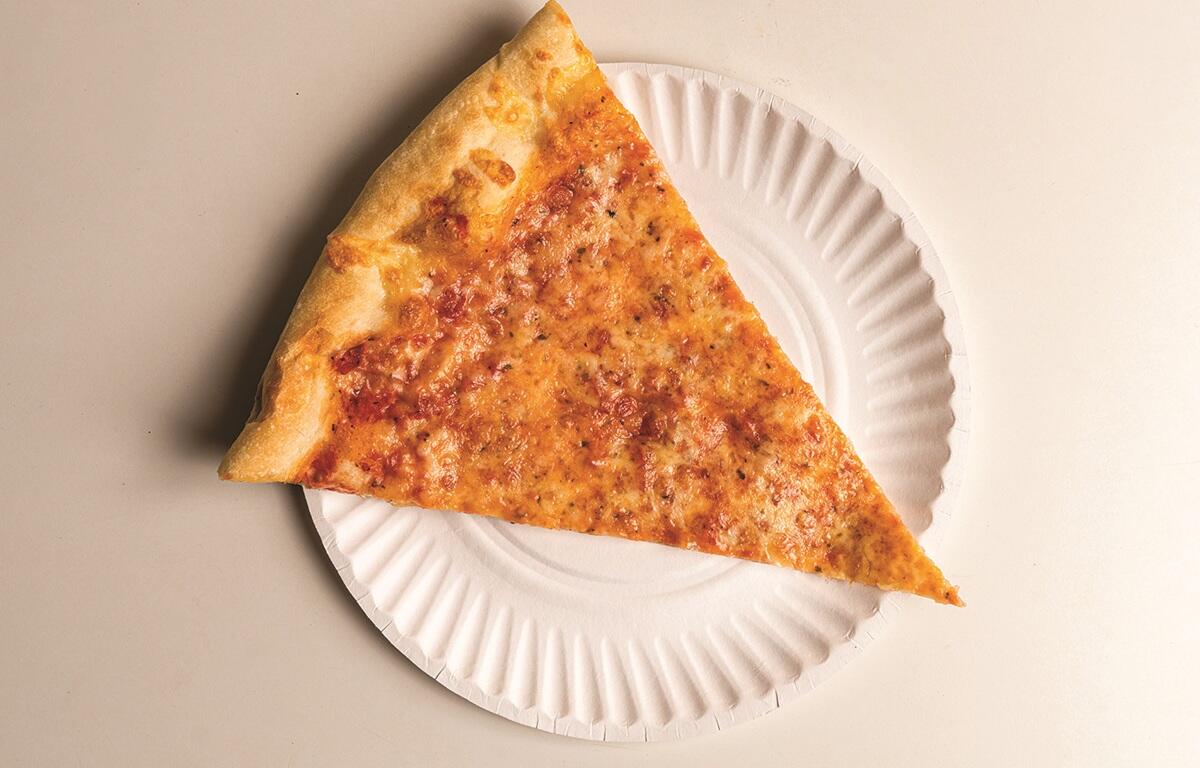 Slice of cheese pizza