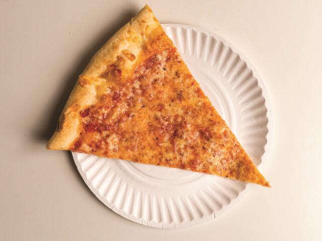 Slice of cheese pizza