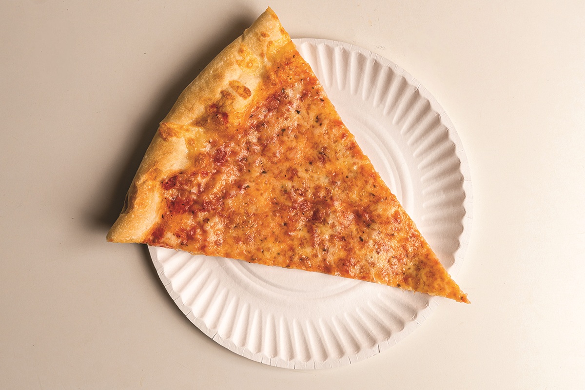 Slice of cheese pizza