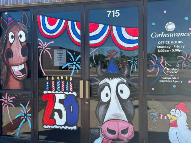 CorTrust Bank's 2026 window decorating design, which earned second place.