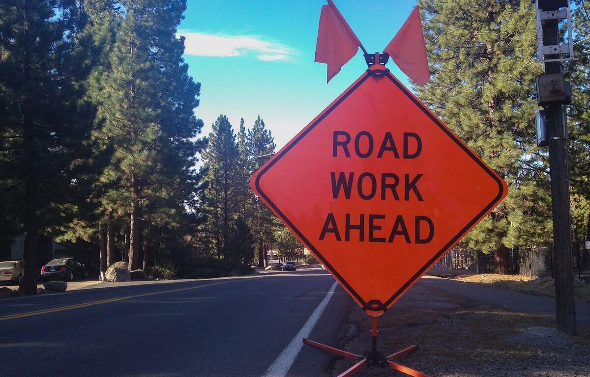 Mitchell street department fog sealing several raods today