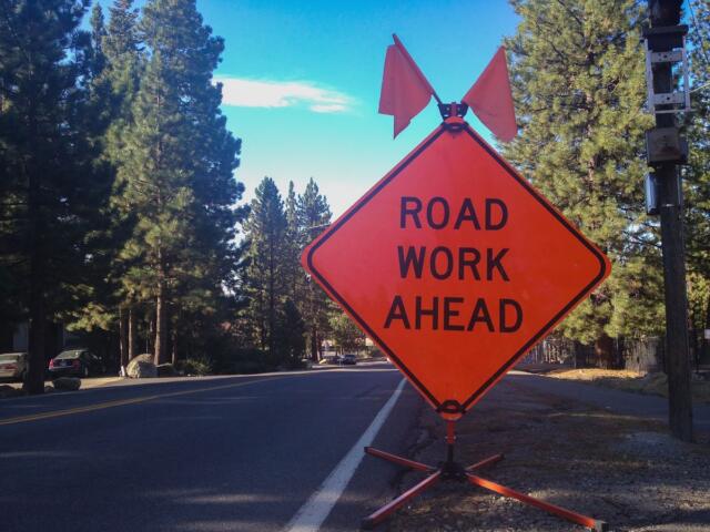Mitchell street department fog sealing several raods today