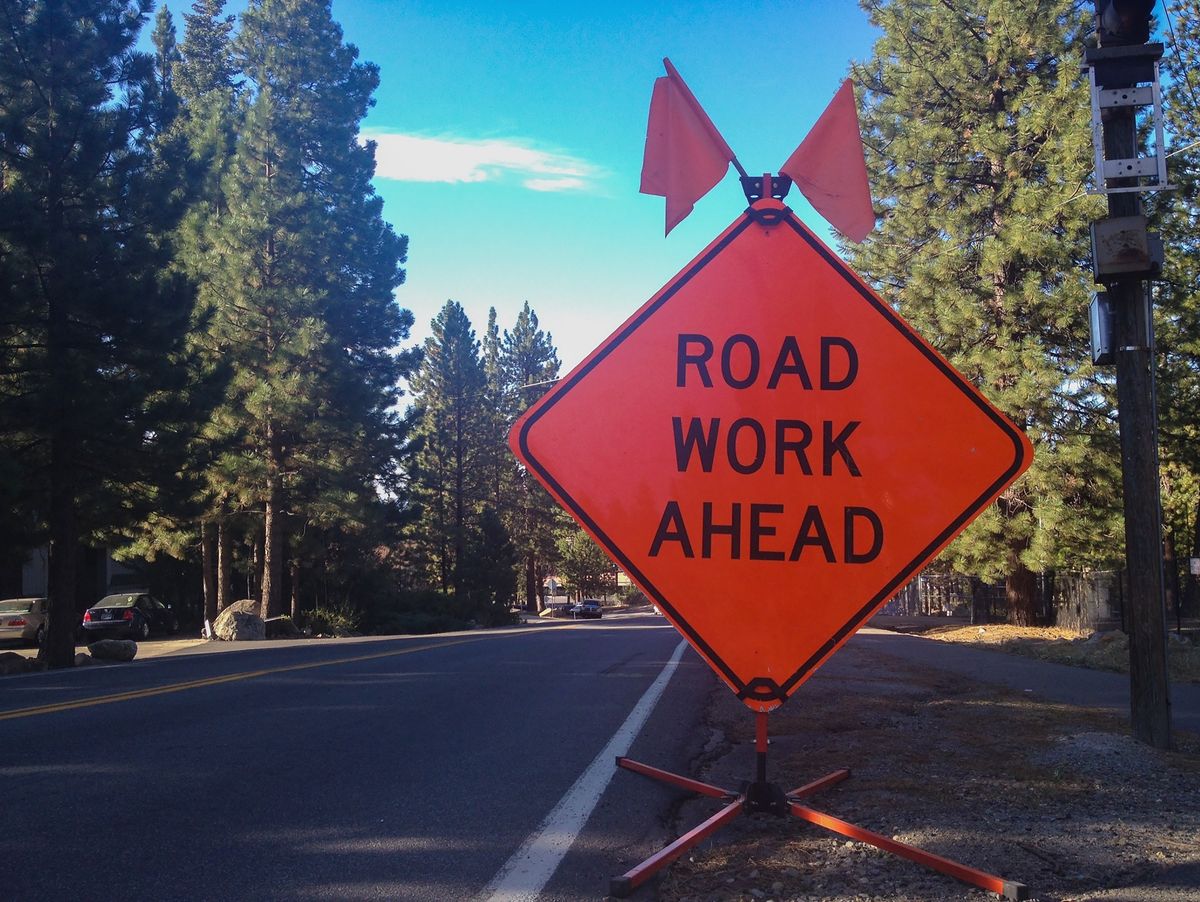 Mitchell street department fog sealing several raods today