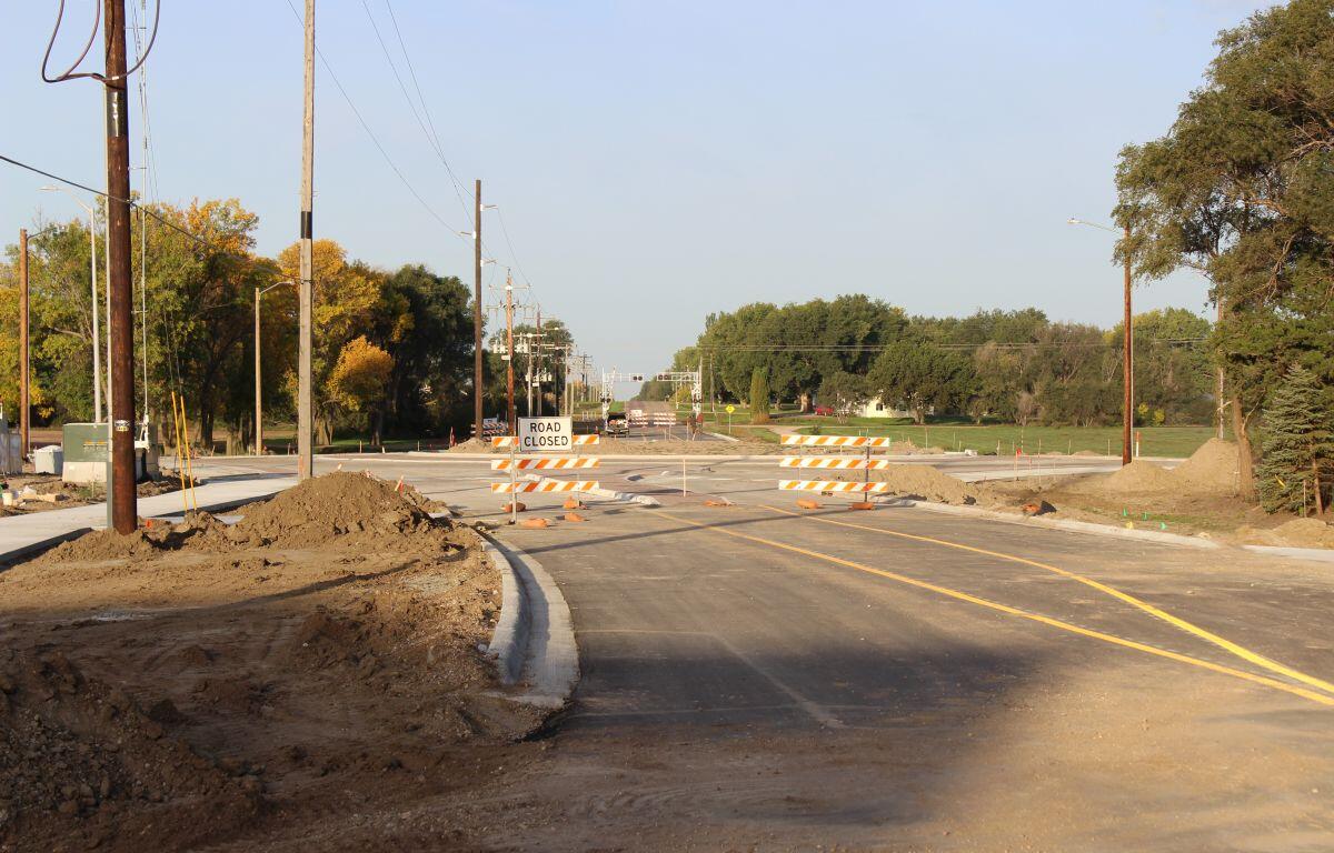 Construction of the new Mitchell roundabout