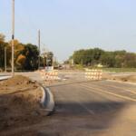 Construction of the new Mitchell roundabout